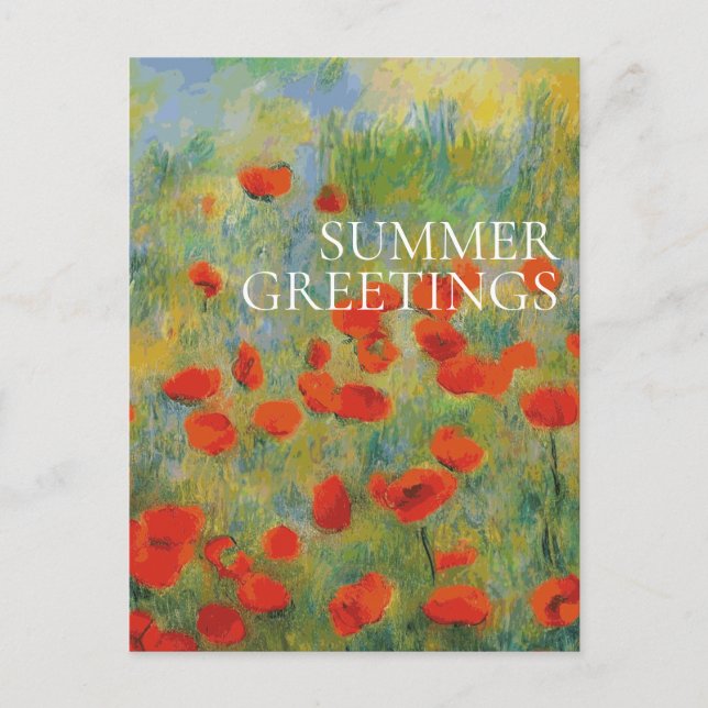 Postal Poppies - Postcard (Anverso)