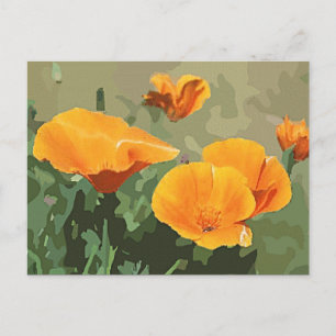 Postal Poppy de California