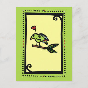POSTAL "POPPY" EL PÁJARO DE AMOR
