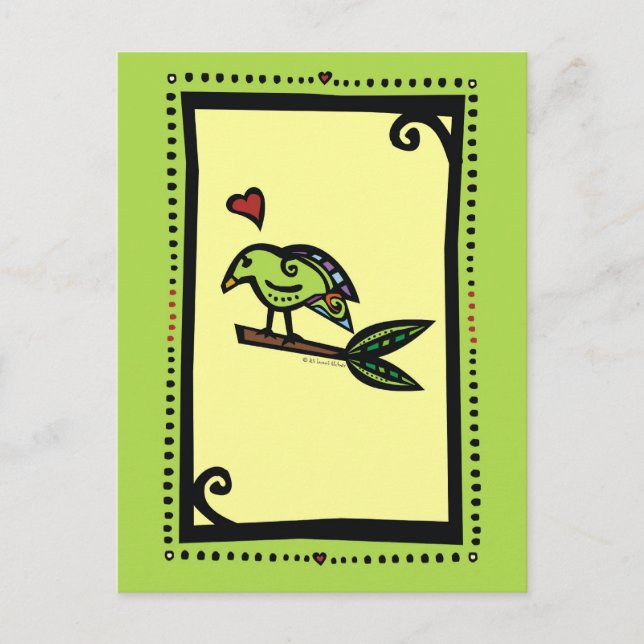 POSTAL "POPPY" EL PÁJARO DE AMOR (Anverso)