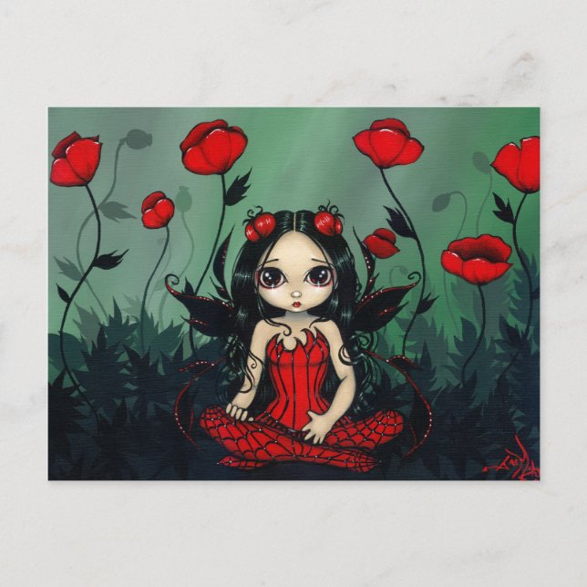 Postal "Poppy Garden" (Anverso)