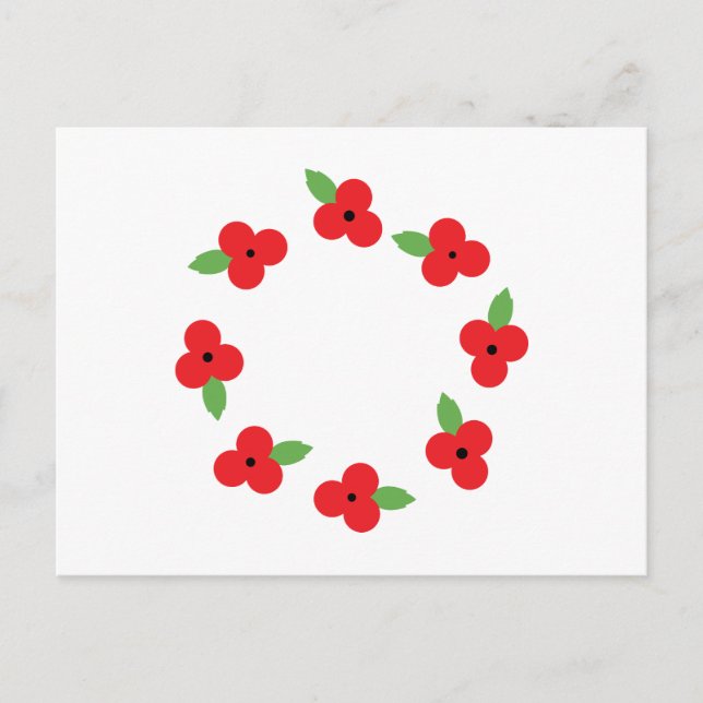Postal Poppy Wreath (Anverso)