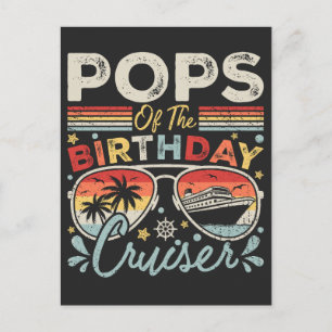 Postal Pops del crucero de cumpleaños Vacaciones