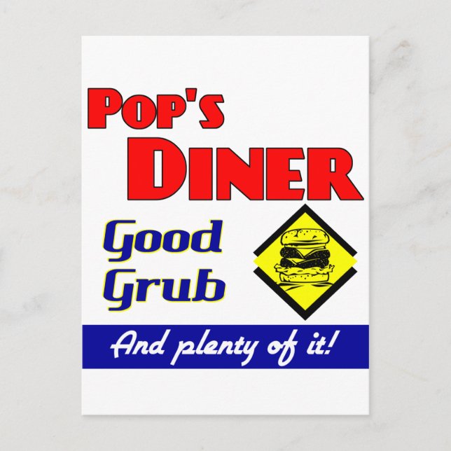 Postal Pops Diner Kitchen Art (Anverso)