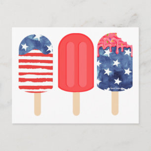 Postal Popsicle Patriótico