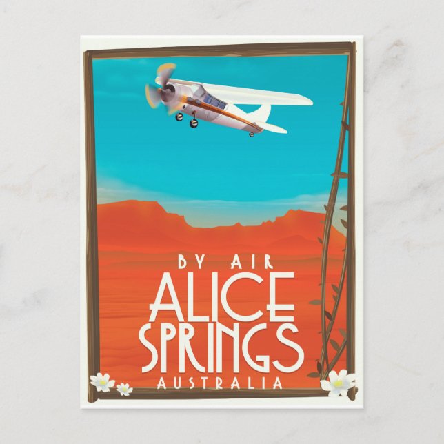Postal Por aire - Alice Springs Australia (Anverso)