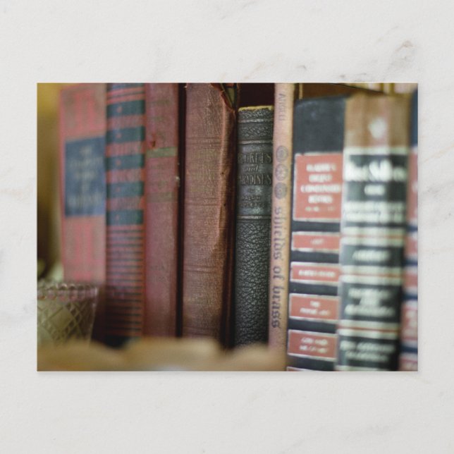Postal Por amor a los libros antiguos (Anverso)