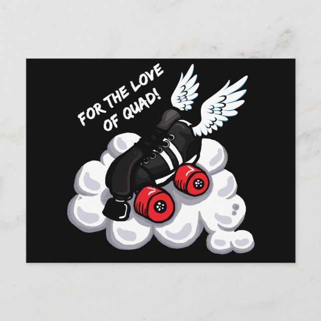 Postal Por amor al quad (Anverso)
