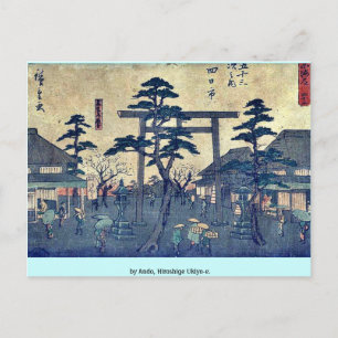 Postal por Ando, Hiroshige Ukiyo-e.