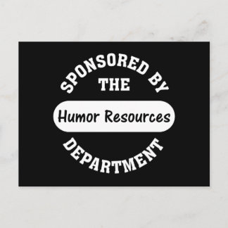 Postal Por aquí HR representa recursos de humor