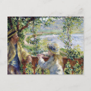 Postal Por el agua - Pierre-Auguste Renoir - 1880