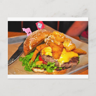 Postal Por el amante de las hamburguesas en tu vida