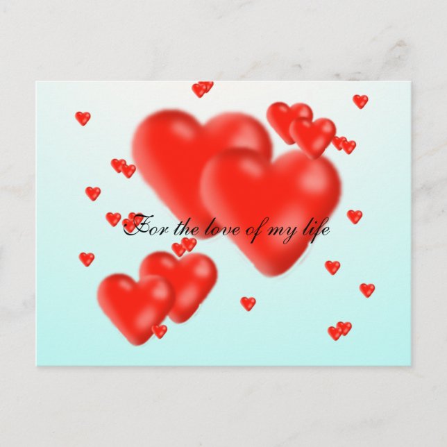 Postal Por el amor de mi vida (Anverso)