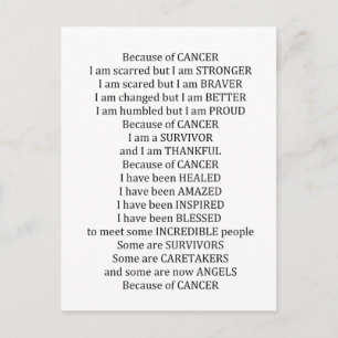 Postal Por el cáncer