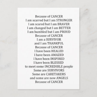 Postal Por el cáncer