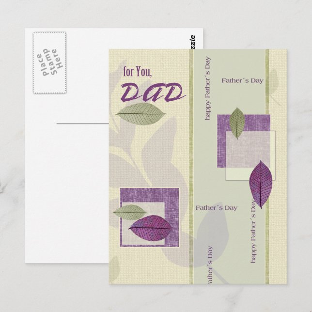 Postal Por el Día del Padre (Anverso / Reverso)