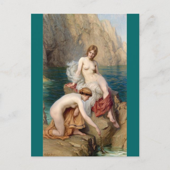 Postal Por el mar de Verano - Draper (Anverso)