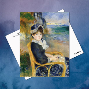 Postal Por el mar Pierre-Auguste Renoir