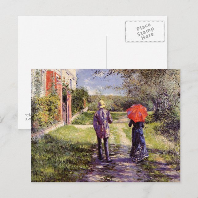 Postal Por el marido en el Día del Padre. Bella Artes (Anverso / Reverso)