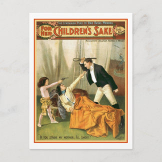 Postal Por el Poster del teatro ventilado de sus hijos