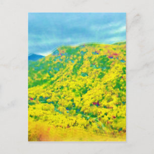 Postal Por encima de las montañas