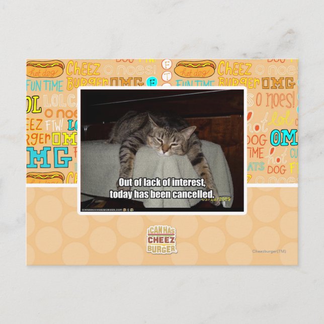 Postal Por falta de interés (Anverso)