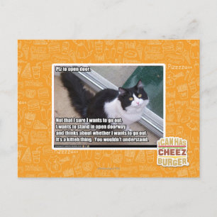 Postal Por favor, abra la puerta