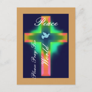 Postal por favor recen por la paz mundial