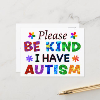 Postal Por favor, ten en cuenta que tengo AUTISMO