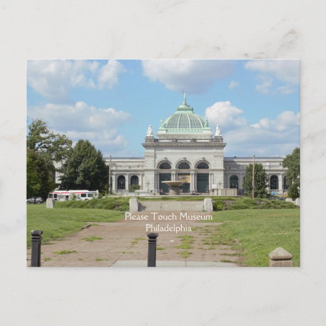 Postal Por favor, toque el Museo de Filadelfia (Anverso)