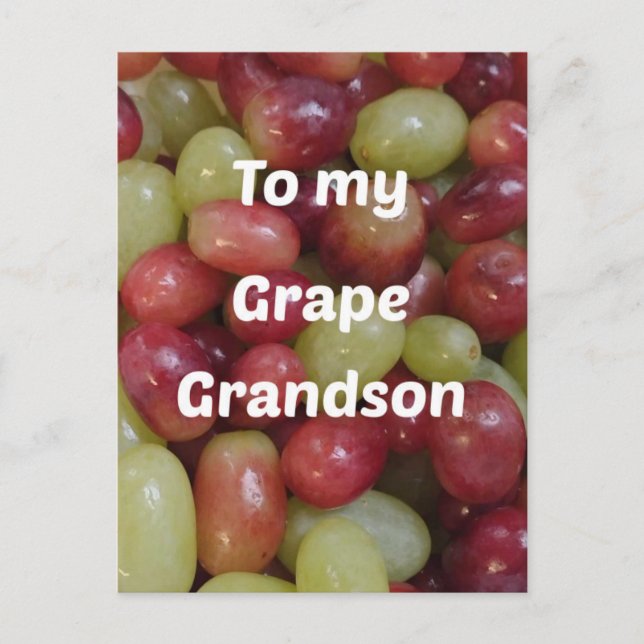 Postal Por la abuela grande (Anverso)