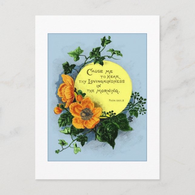 Postal Por La Mañana. (Anverso)