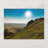 Por la mañana en el Parque Estatal Bear Butte, Dak