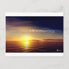 Postal Por la mañana mi alma te anhela