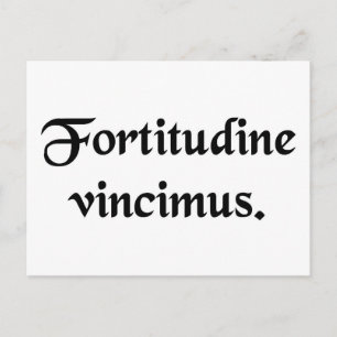 Postal Por la resistencia venceremos.