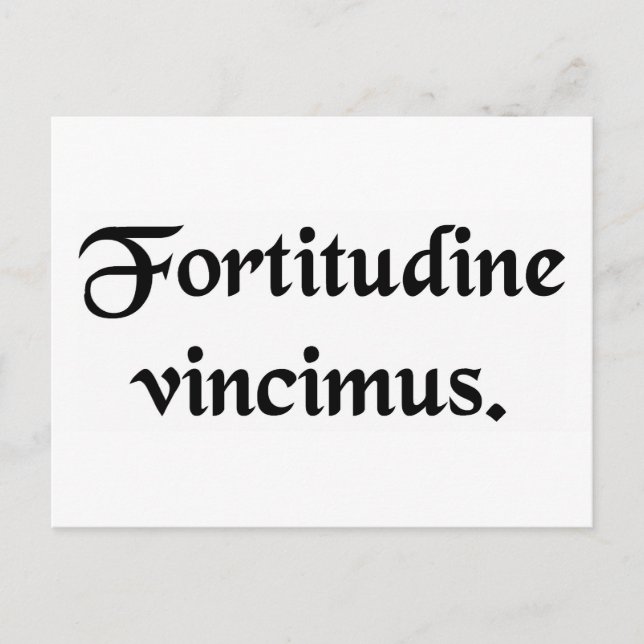 Postal Por la resistencia venceremos. (Anverso)