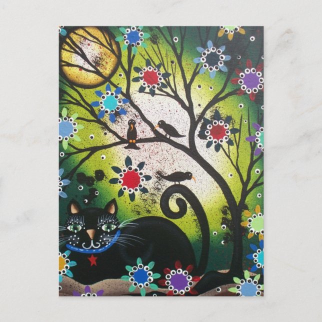 Postal Por Lori Everett_Day Del Gato Muerto Negro, Gatos (Anverso)