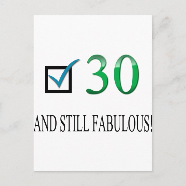 Postal Por los 30 años (Anverso)