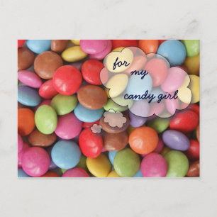 Postal por mi chica de dulces