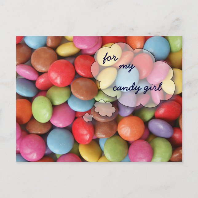 Postal por mi chica de dulces (Anverso)