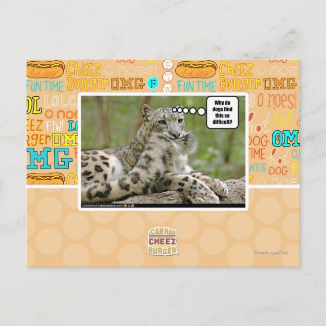 Postal ¿Por qué a los perros les resulta tan difícil? (Anverso)