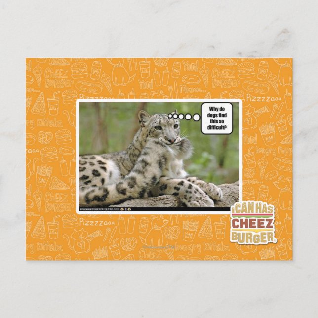 Postal ¿Por qué a los perros les resulta tan difícil? (Anverso)