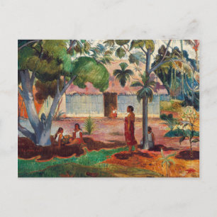 Postal ¿Por Qué Estás Enojado? por Paul Gauguin