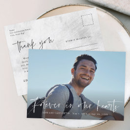 Postal Por siempre en nuestro funeral de corazón gracias