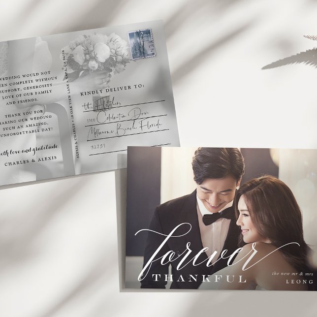 Postal Por siempre Gracias Boda. Gracias. (Subido por el creador)