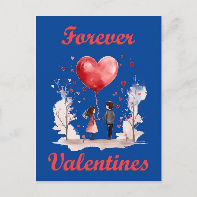 Postal ¡Por siempre San Valentín! (Anverso)