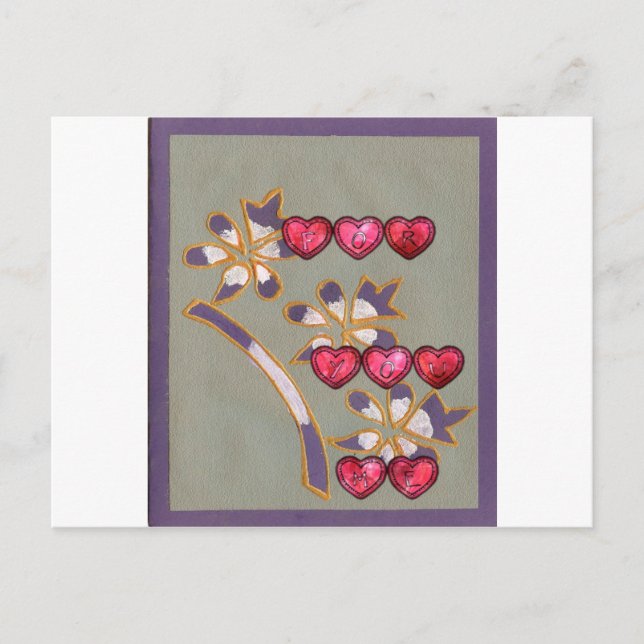 Postal Por ti de mí (Anverso)