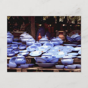 Postal Porcelanas azules - Postcard