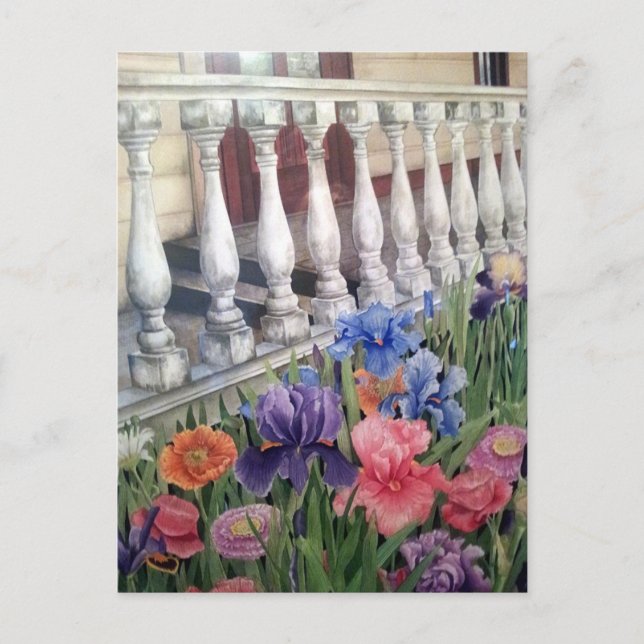 Postal Porche de verano (Anverso)