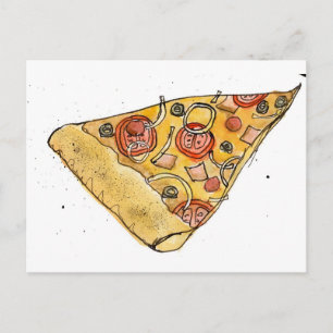 Postal porción de pizza